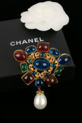 Broche en pÃƒÆ’Ã‚Â¢te de verre Chanel