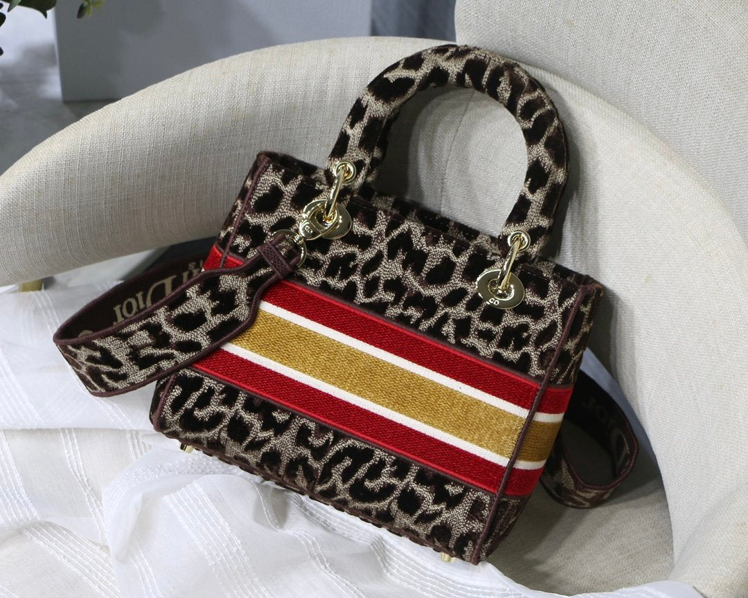 GLAMI MeGLAMIum Lady D-Lite Bag, Leopard Brown Handbags, Crossbody Bags, 24cm CD