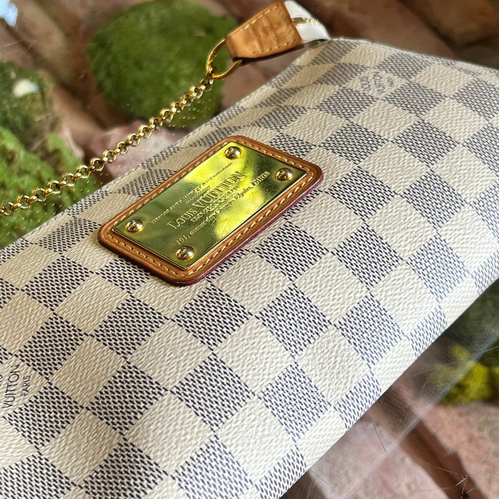 LOUIS VUITTON Eva Damier Azur Canvas Shoulder Bag