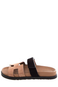 HermÃƒÆ’Ã‚Â¨s Brow & Black Chypre Sandals SZ 36