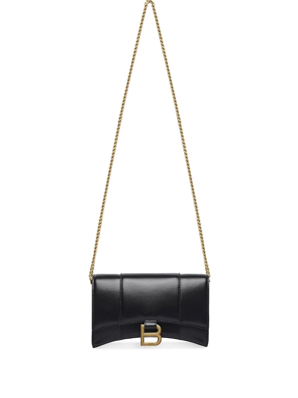 HOURGLASS LEATHER WALLET ON CHAIN