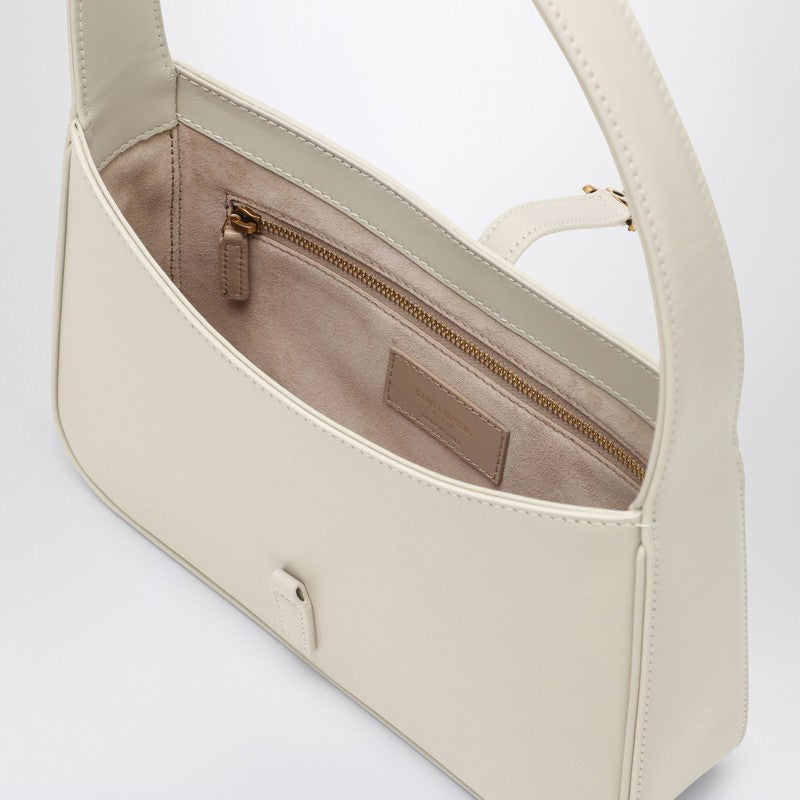 Saint Laurent Cream-Coloured Leather Monogram Shoulder Bag Women