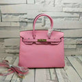 HM Birkin Pink For Women Gold Toned Hardware 14in/35cm 