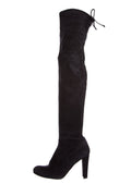 Stuart Weitzman Black Suede Highland Boots SZ 8.5