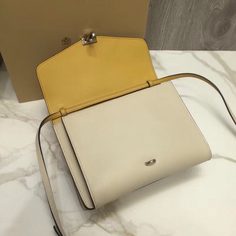 GLAMI Small Macken Colorblock Crossbody Beige/Yellow Bag For Women, Bags 9.5in/24cm