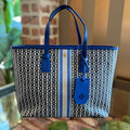 TORY BURCH Gemini Link Small Bondi Blue Tote
