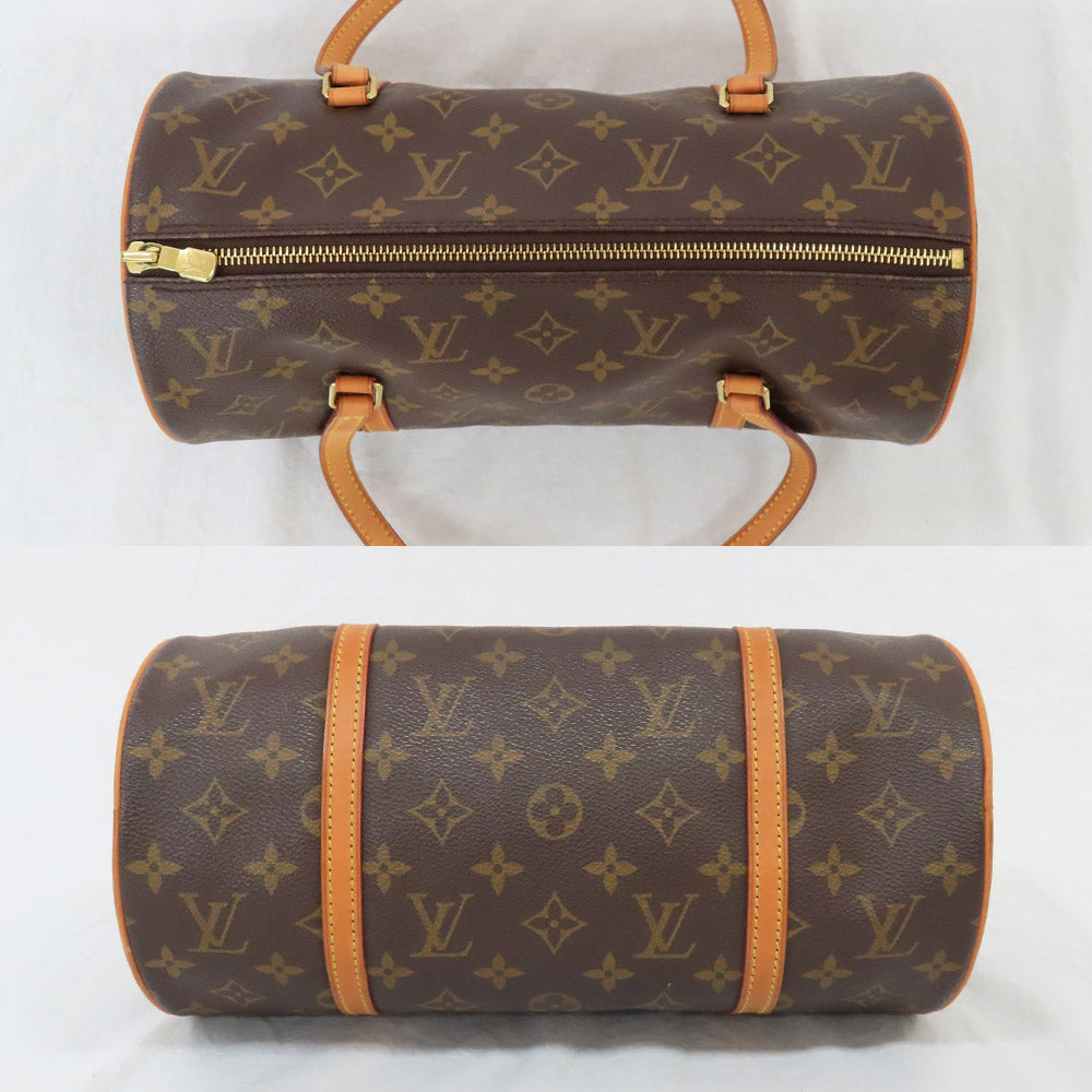 Louis Vuitton 30 Monogram M51385 Handbag Brown Numea Leather Monogram Canvas   Portefolio
