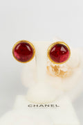 Boucles d'oreilles en pÃƒÆ’Ã‚Â¢te de verre Chanel