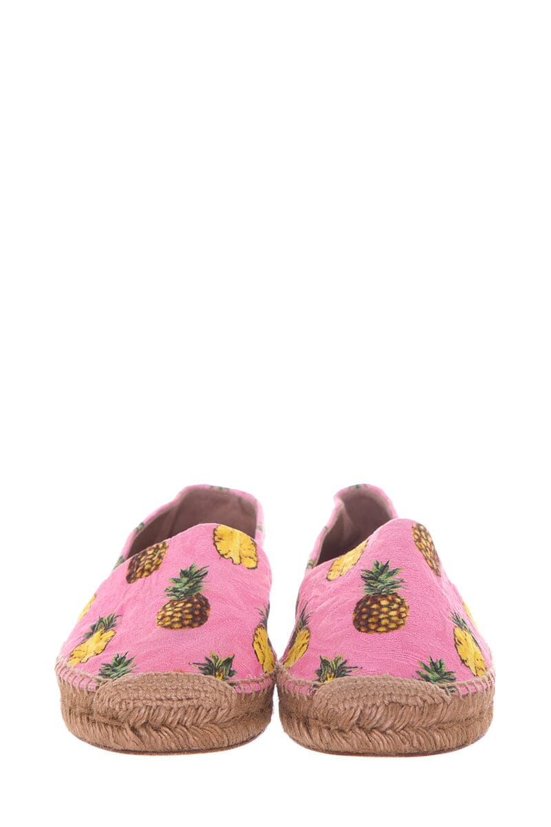 Dolce & Gabbana Pink Pineapple Espadrille SZ 37