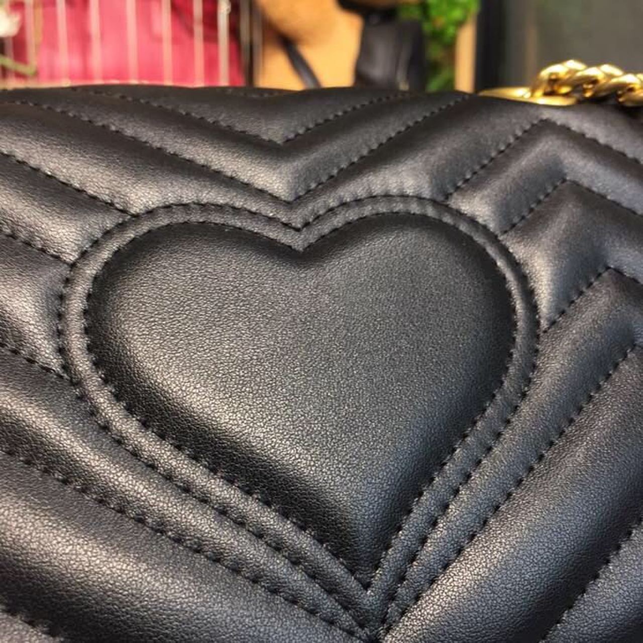 Glami Marmont MatelassÃƒÂ© Mini Bag Black MatelassÃƒÂ© Chevron For Women 8.5in/22cm Glami Ã¢â‚¬Å½446744 DTGLAMIT 1000