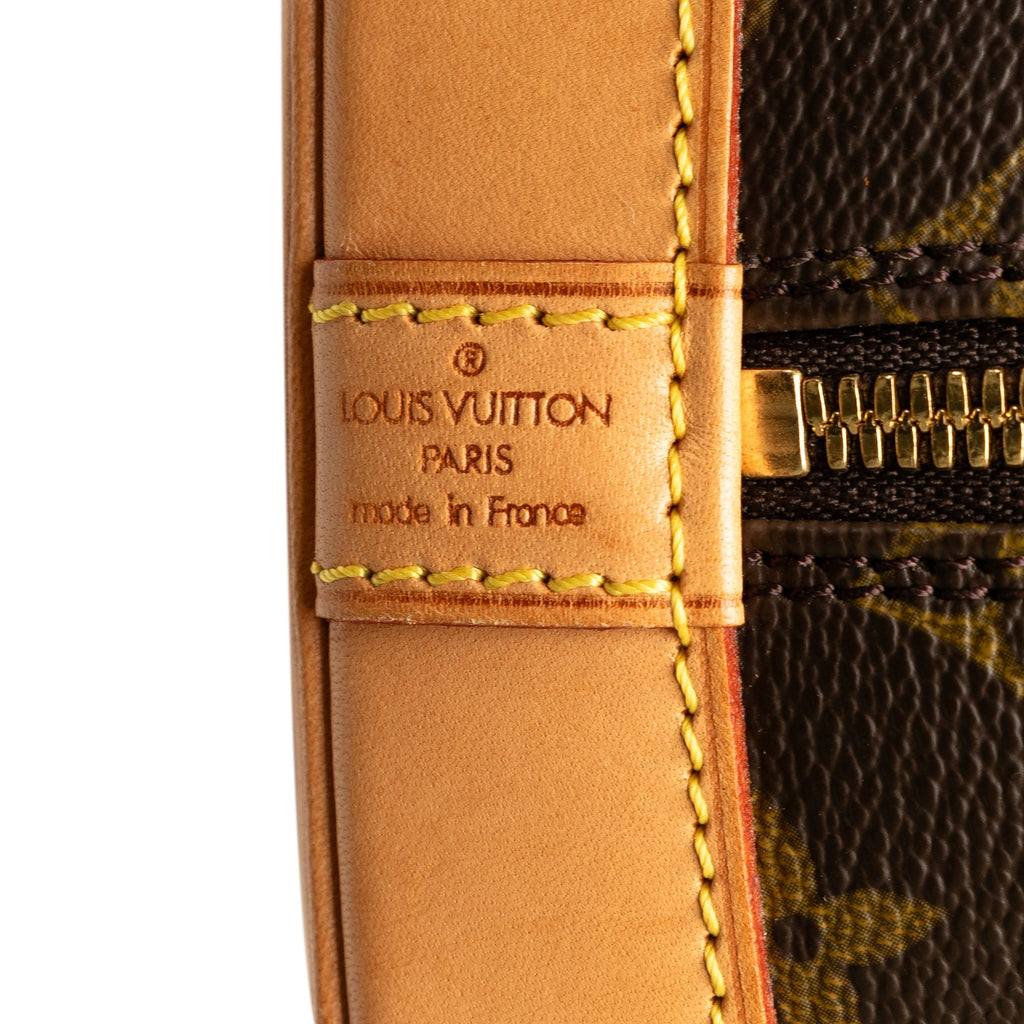 Brown Louis Vuitton Monogram Alma PM Handbag