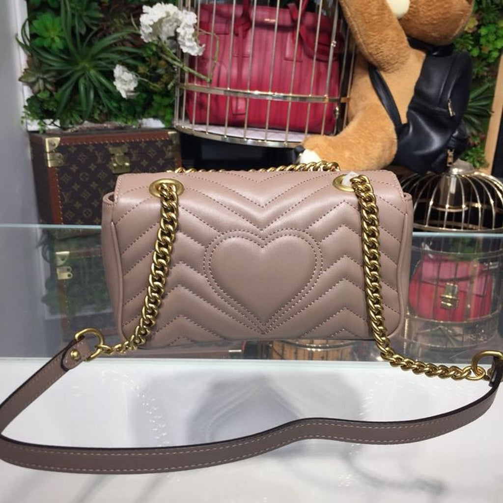 Glami Marmont MatelassÃƒÂ© Mini Bag Beige MatelassÃƒÂ© Chevron For Women 8.5in/22cm Glami 446744