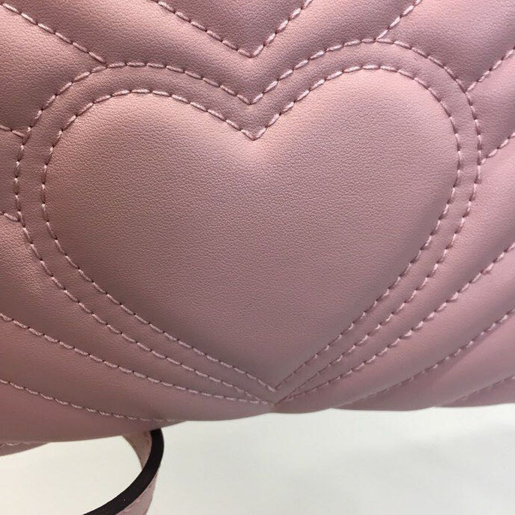 Glami Marmont Small MatelassÃƒÂ© Shoulder Bag Dusty Pink MatelassÃƒÂ© Chevron For Women 10in/26cm Glami 443497 DTGLAMIT 5729