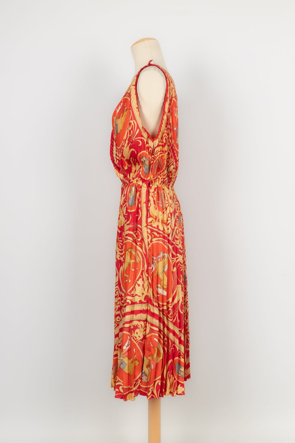 Robe plissÃƒÆ’Ã‚Â©e en soie HermÃƒÆ’Ã‚Â¨s