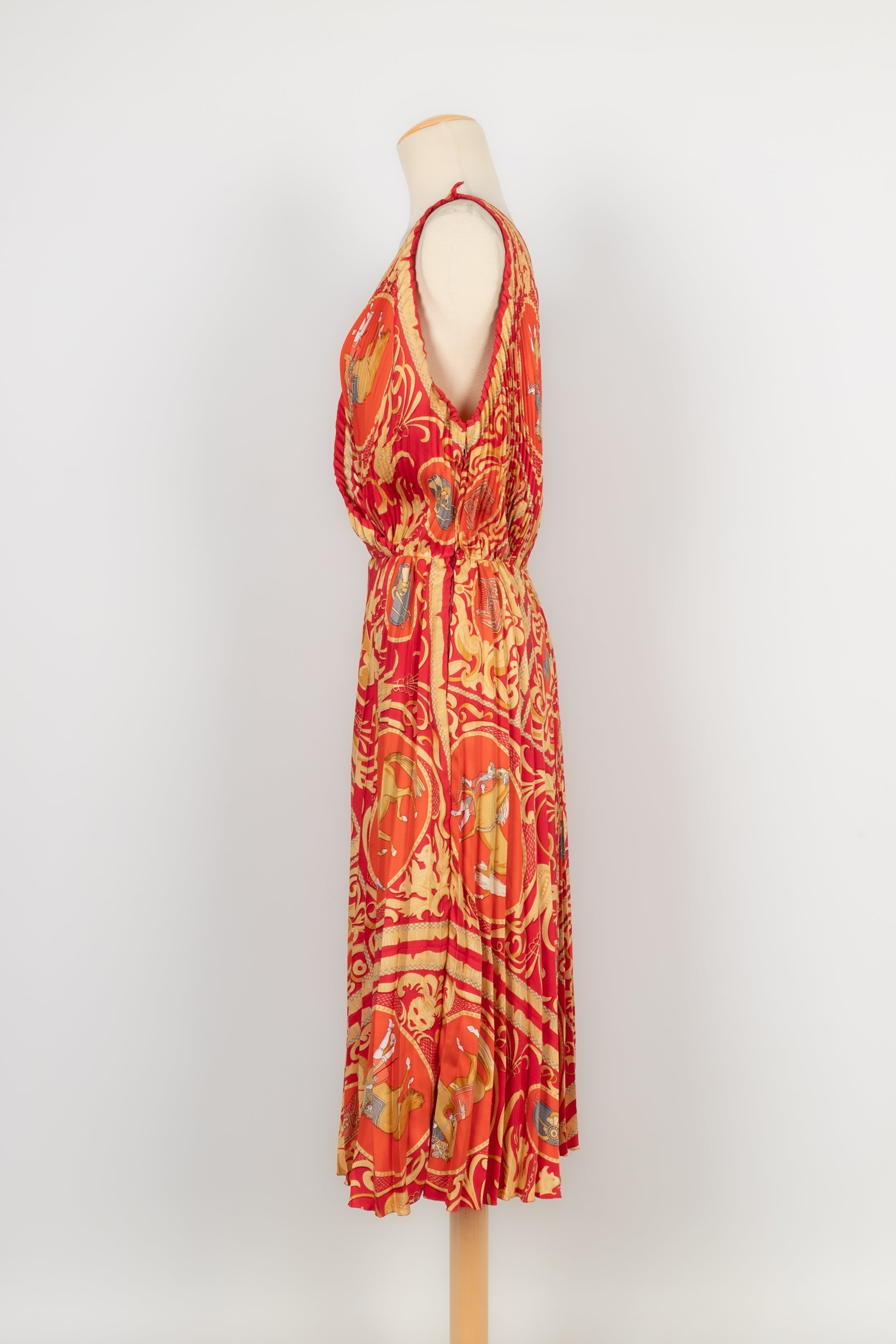 Robe plissÃƒÆ’Ã‚Â©e en soie HermÃƒÆ’Ã‚Â¨s
