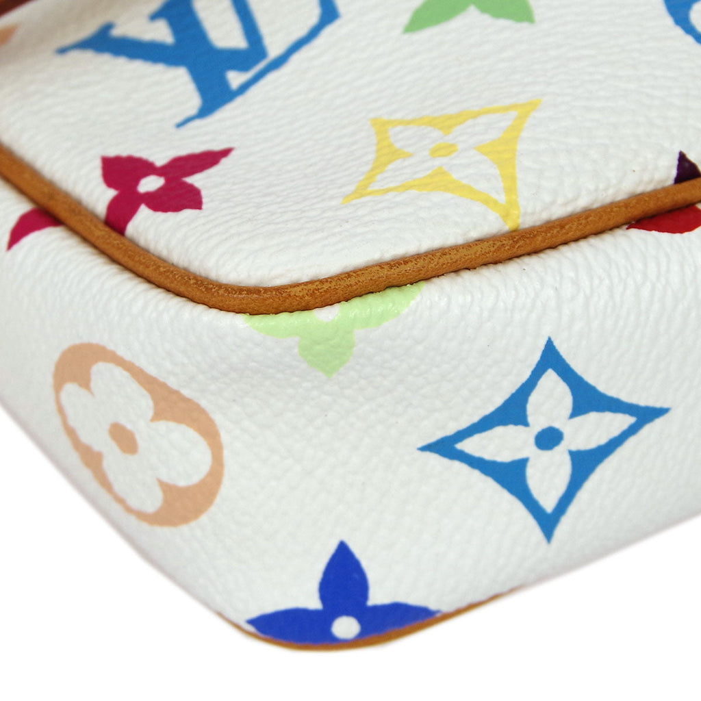 Louis Vuitton White Multicolor Pochette Accessoires Handbag M92649