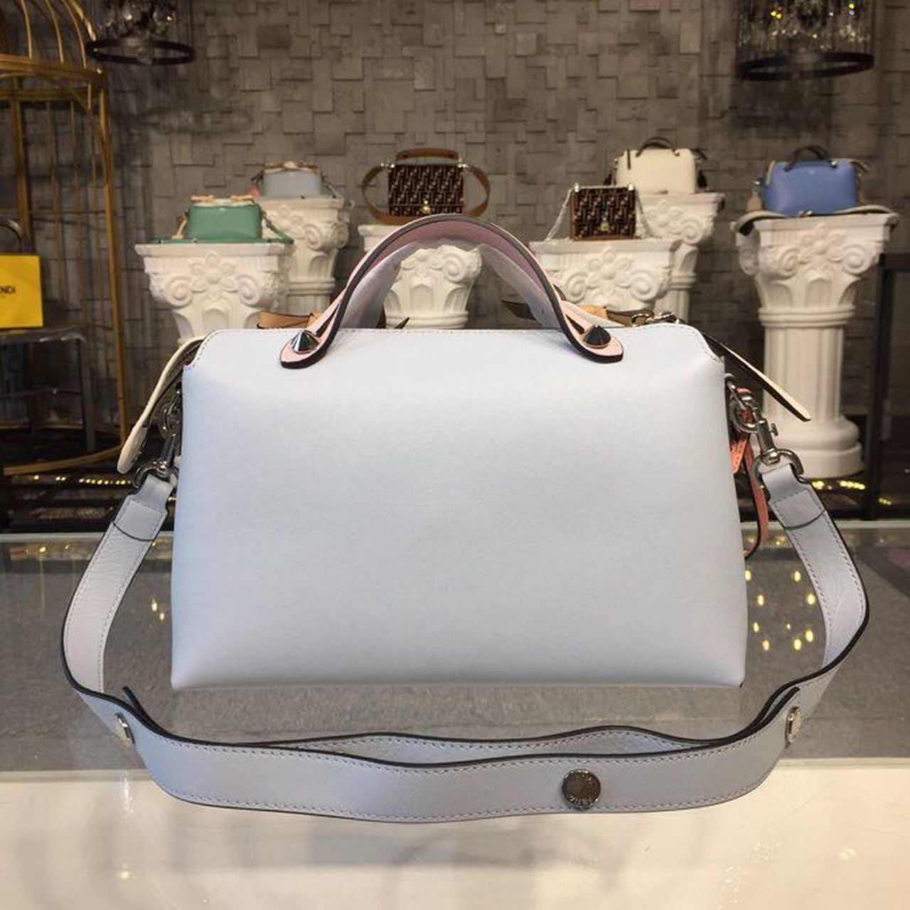 FI By The Way MeGLAMIum Light Blue For Women, Hangbags, Shoulder And Crossbody Bags 11.4in/29cm FF 8BL146