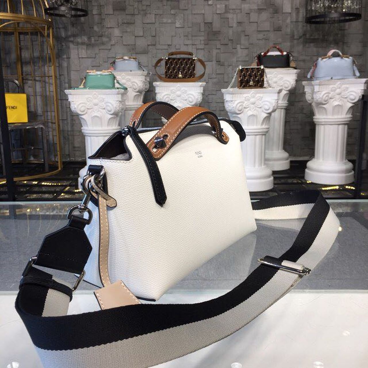 FI By The Way MeGLAMIum White For Women, Hangbags, Shoulder And Crossbody Bags 11.4in/29cm FF 8BL146
