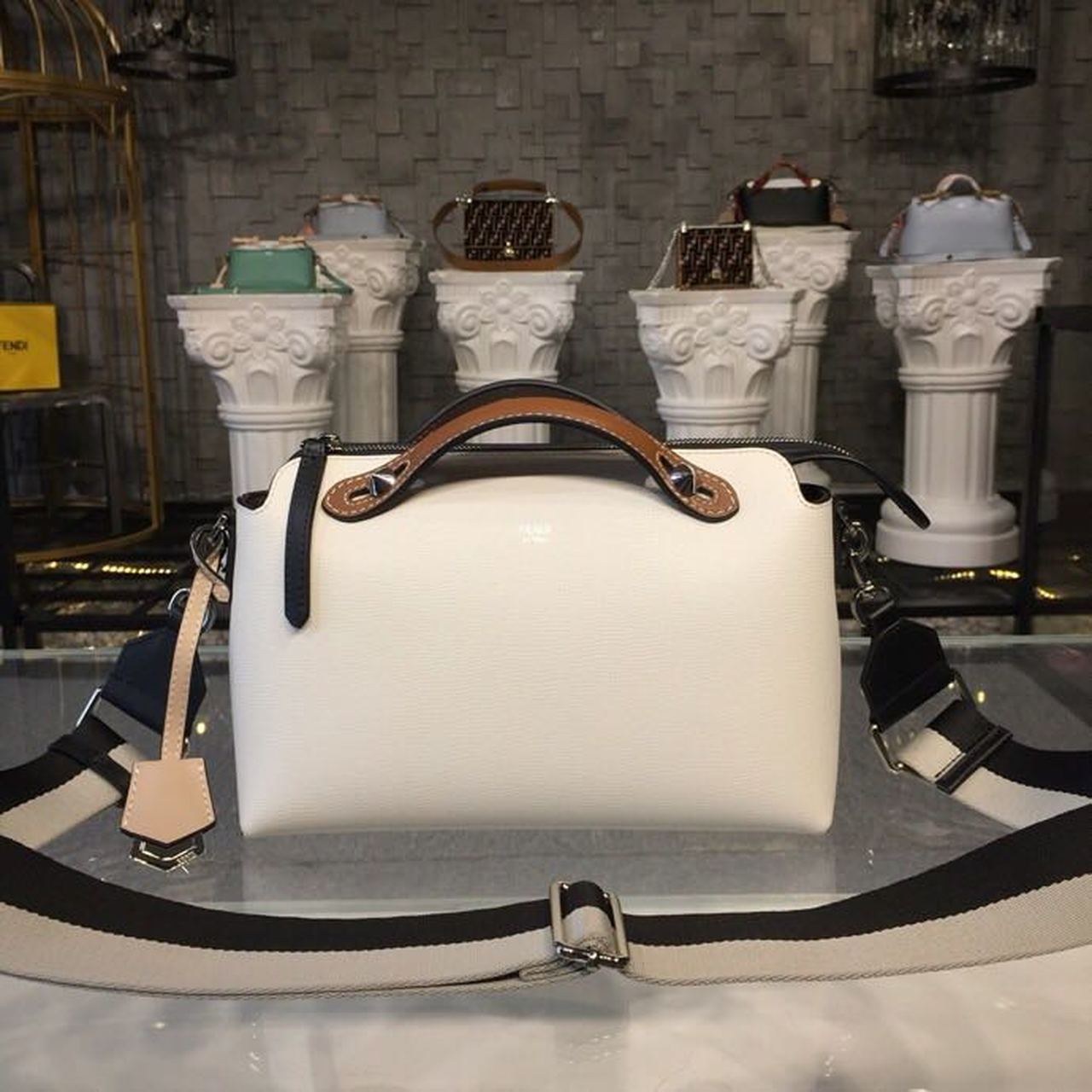 FI By The Way MeGLAMIum White For Women, Hangbags, Shoulder And Crossbody Bags 11.4in/29cm FF 8BL146