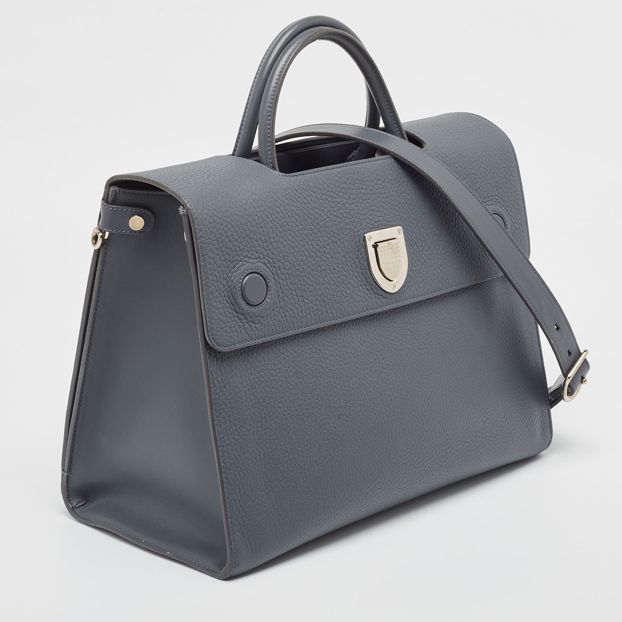 Dior Leather Large Diorever Top Handle Bag