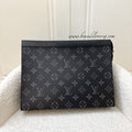 LV Pochette Voyage MM in Monogram Eclipse Canvas in SHW