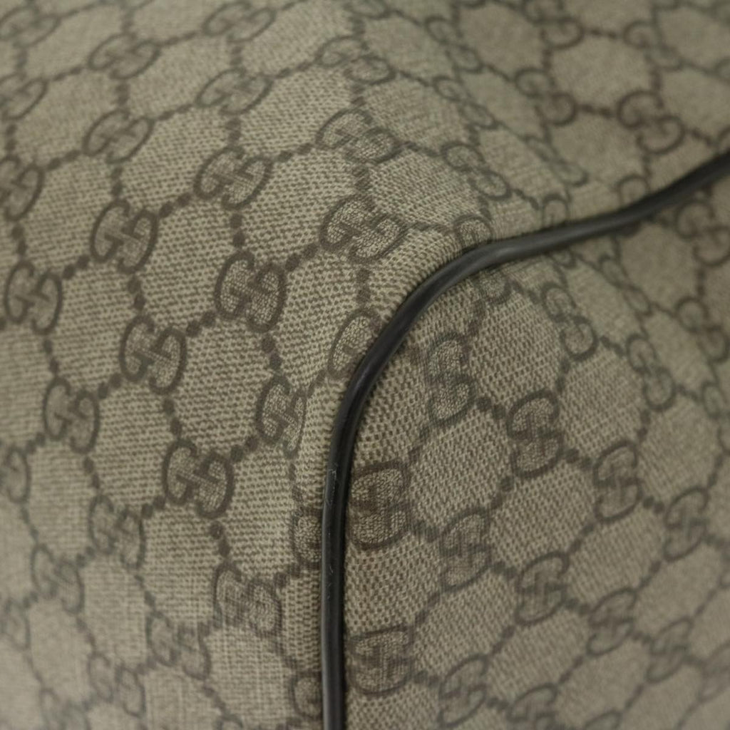 GUCCI GG Supreme Boston Bag PVC Beige 206501 66607