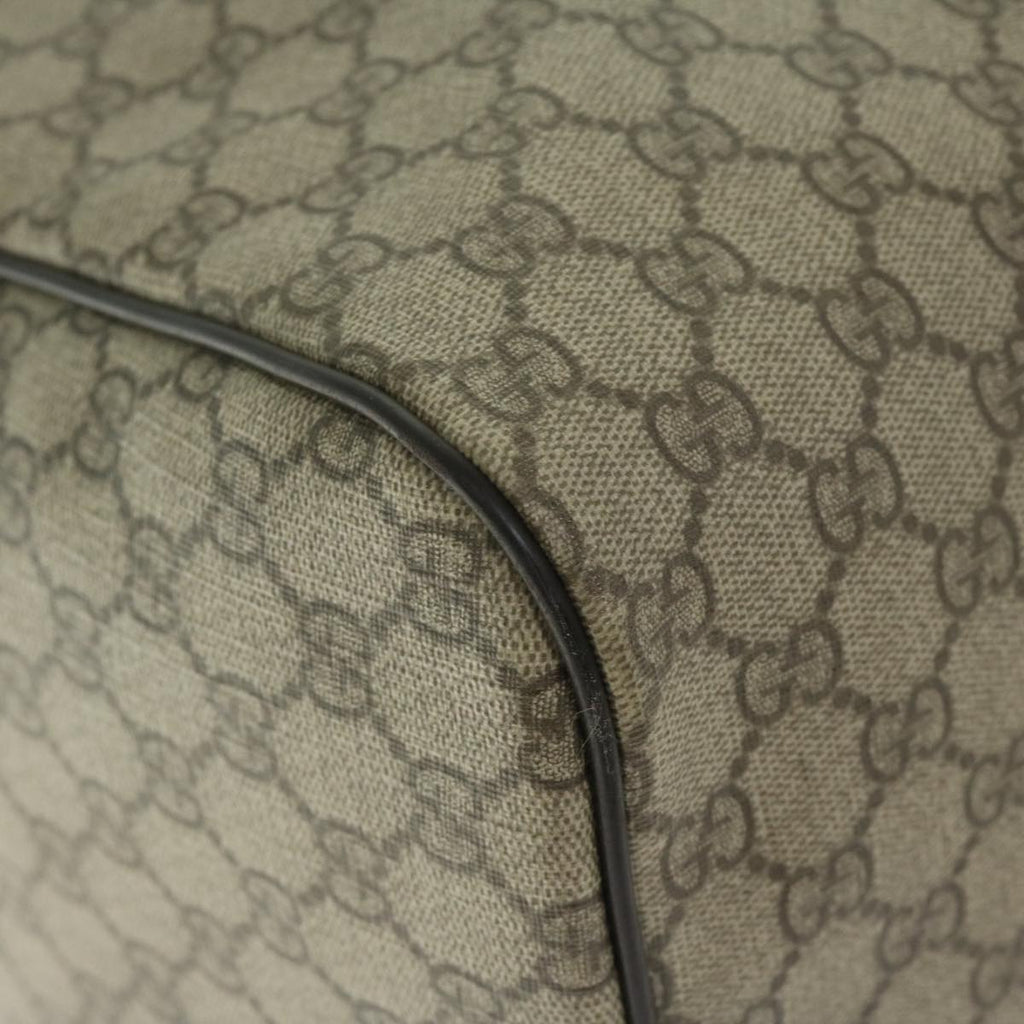 GUCCI GG Supreme Boston Bag PVC Beige 206501 66607