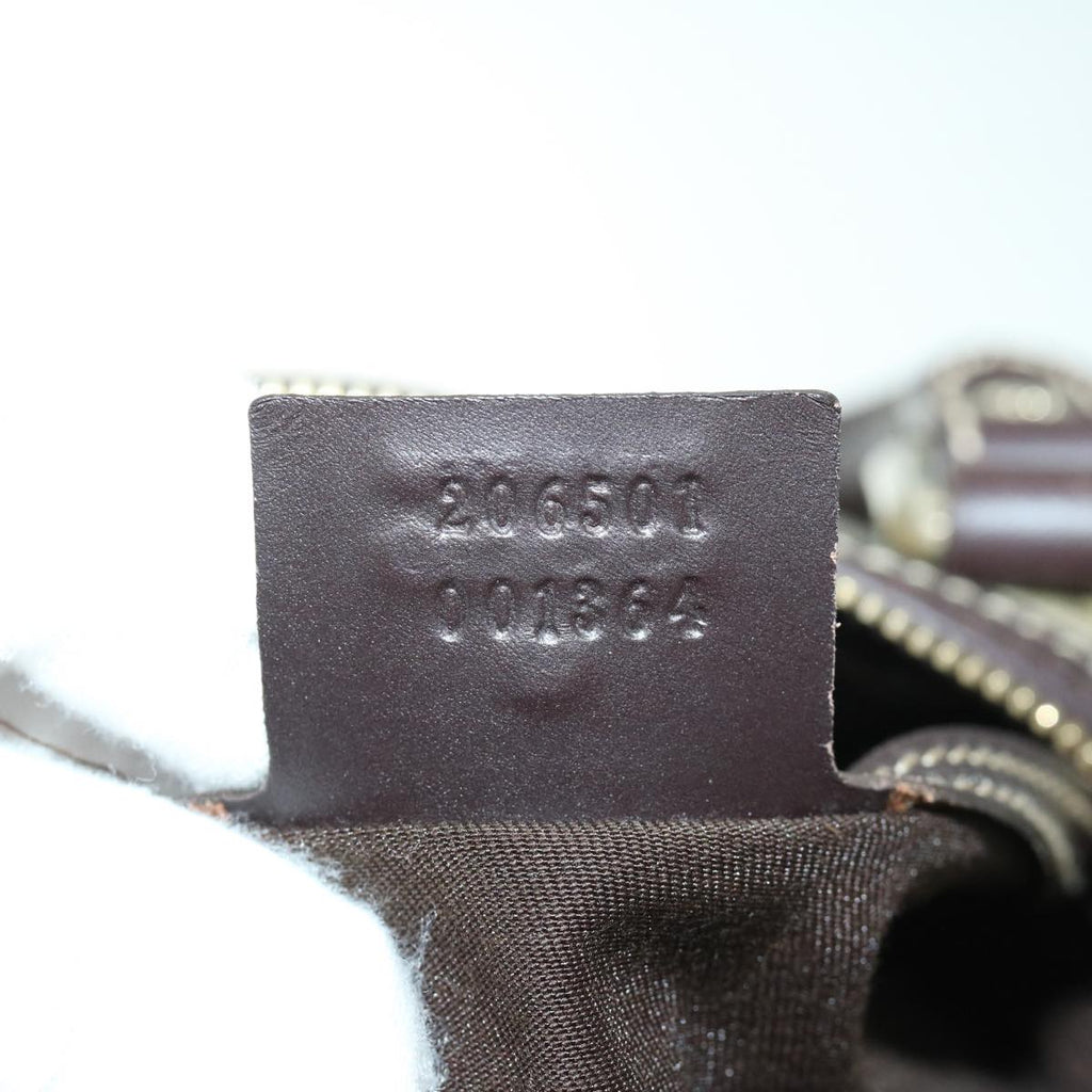 GUCCI GG Supreme Boston Bag PVC Beige 206501 66607