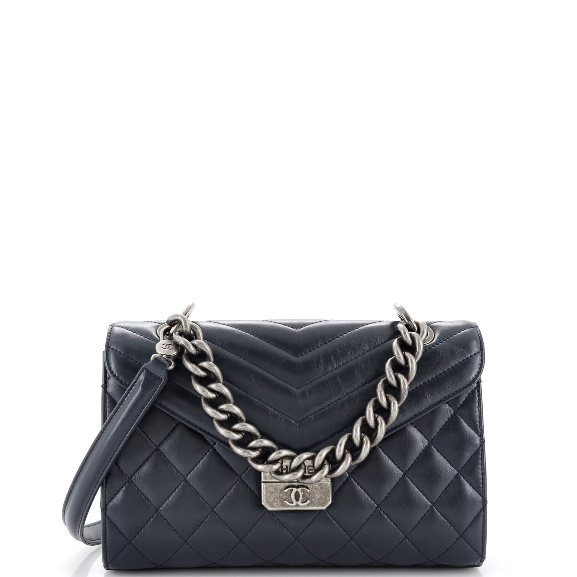 CHANEL Mad About Quilting Flap Bag Quilted Calfskin Medium