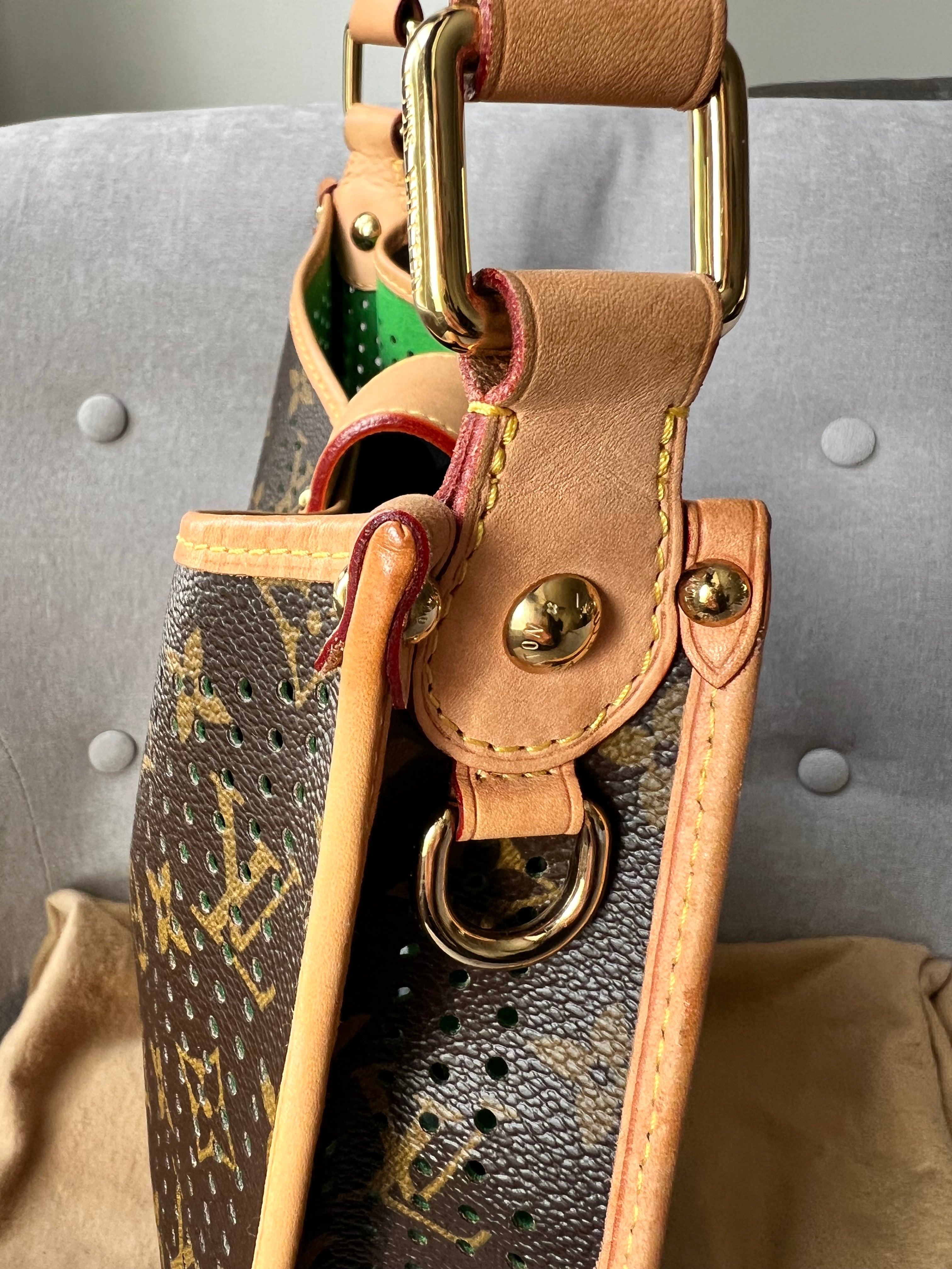Louis Vuitton Perforated Monogram Green Musette Bag