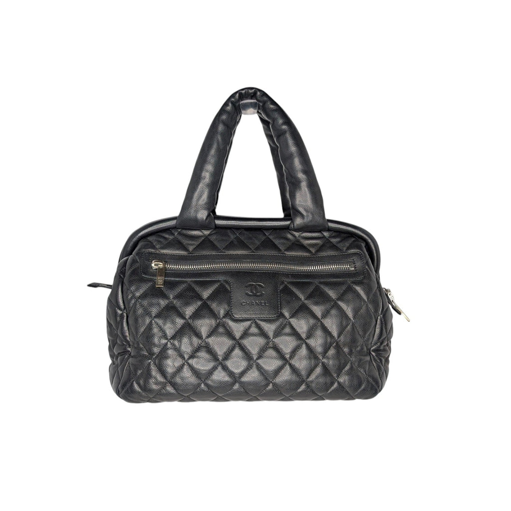 Chanel Vintage Caviar Leather Coco Cocoon Bowler Bag