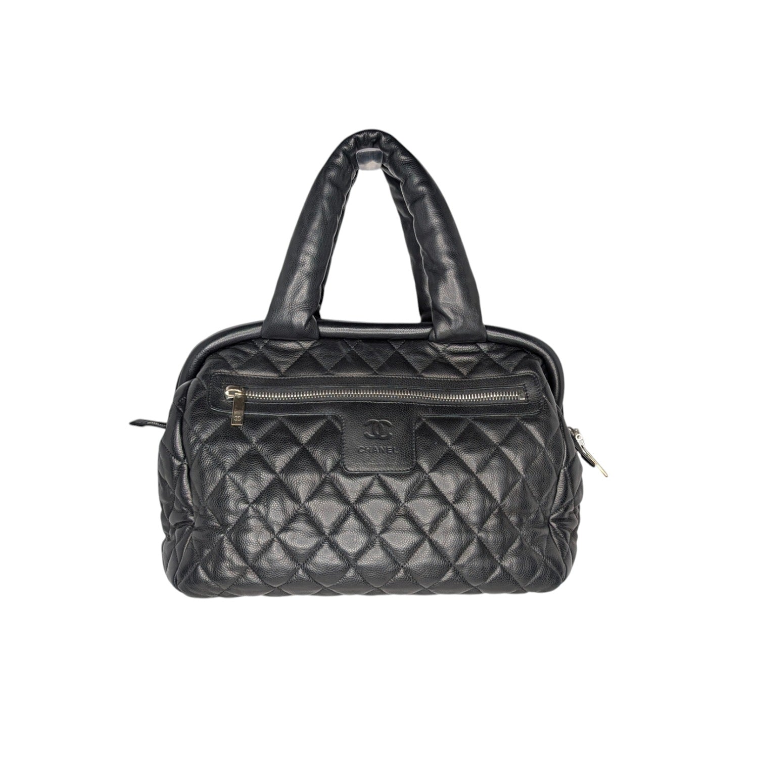 Chanel Vintage Caviar Leather Coco Cocoon Bowler Bag