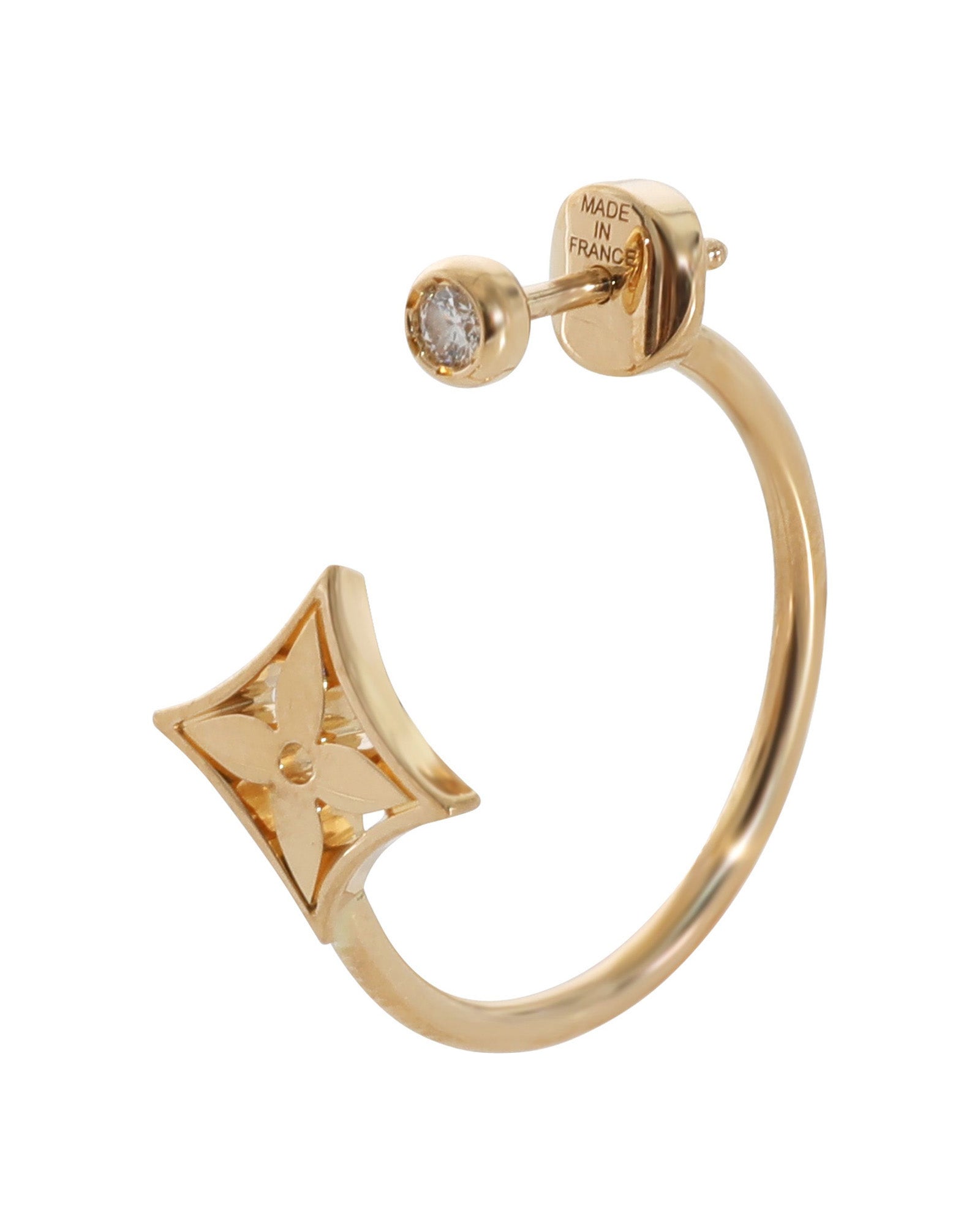 Louis Vuitton Idylle Blossom Diamond Earring in 18k Yellow Gold 04 CTW