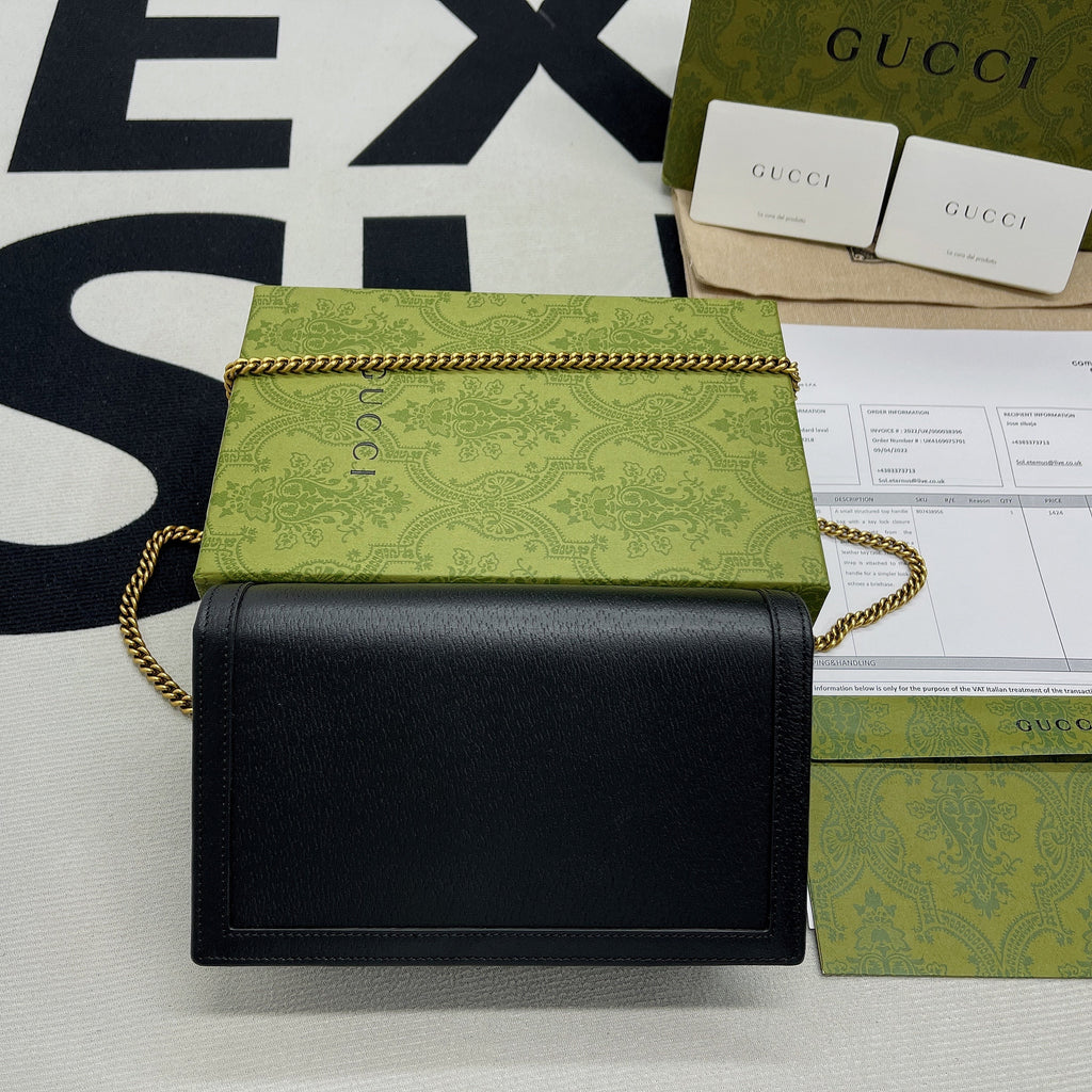 gg Diana Mini Bag With Bamboo Black For Women, Women’s Bags 7.5in/19cm gg 696817 DJ20T 1000