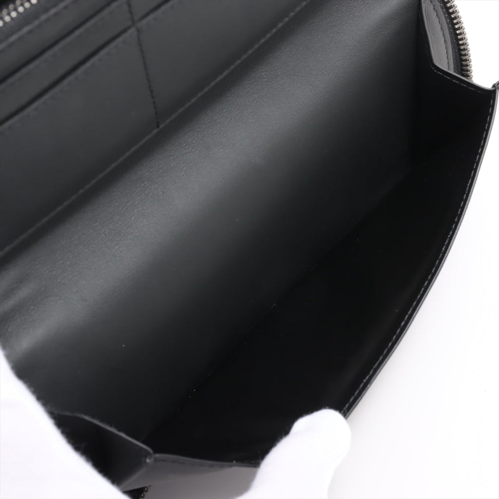 Louis Vuitton Damianfinie Zippy Wallet Vertical N63548 Black Round Zippe Wallet