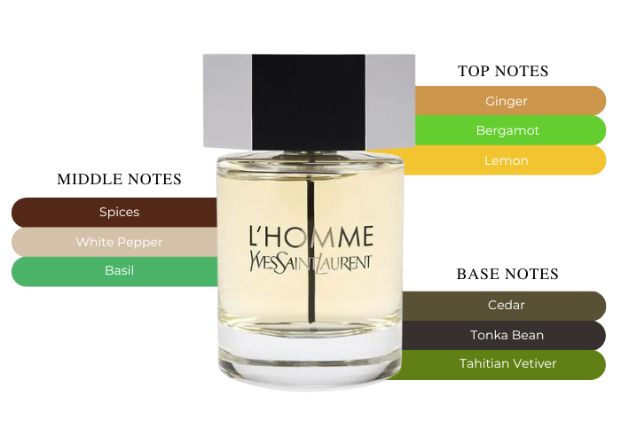 Yves Saint Laurent L'homme 2PC Gift Set 2PC Gift Set - 3.3oz EDT and 1.6oz Shower Gel