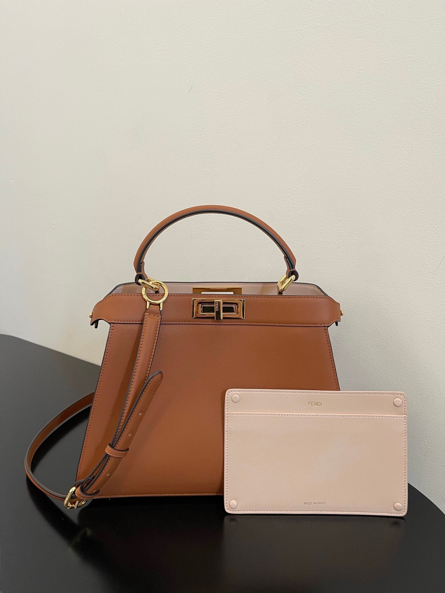 FI GlamI ISeeU Petite Brown Small Bag For Woman 20cm/8in