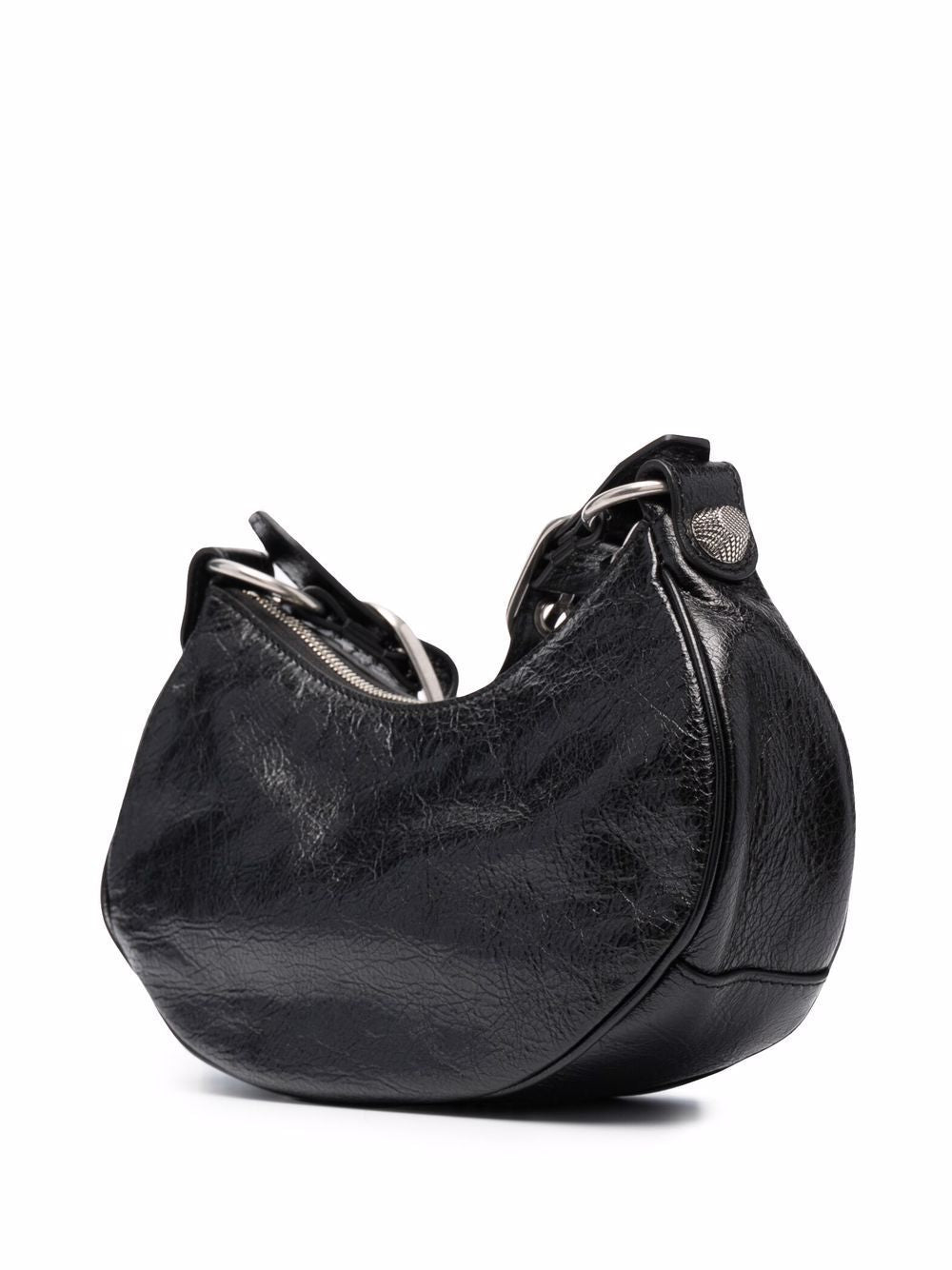 LE CAGOLE XS BLACK STUDDED BAG