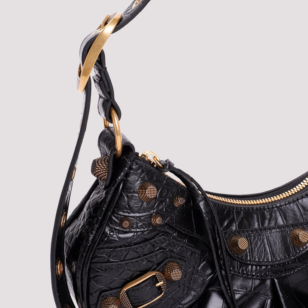 LE CAGOLE XS LEATHER CROSSBODY BAG