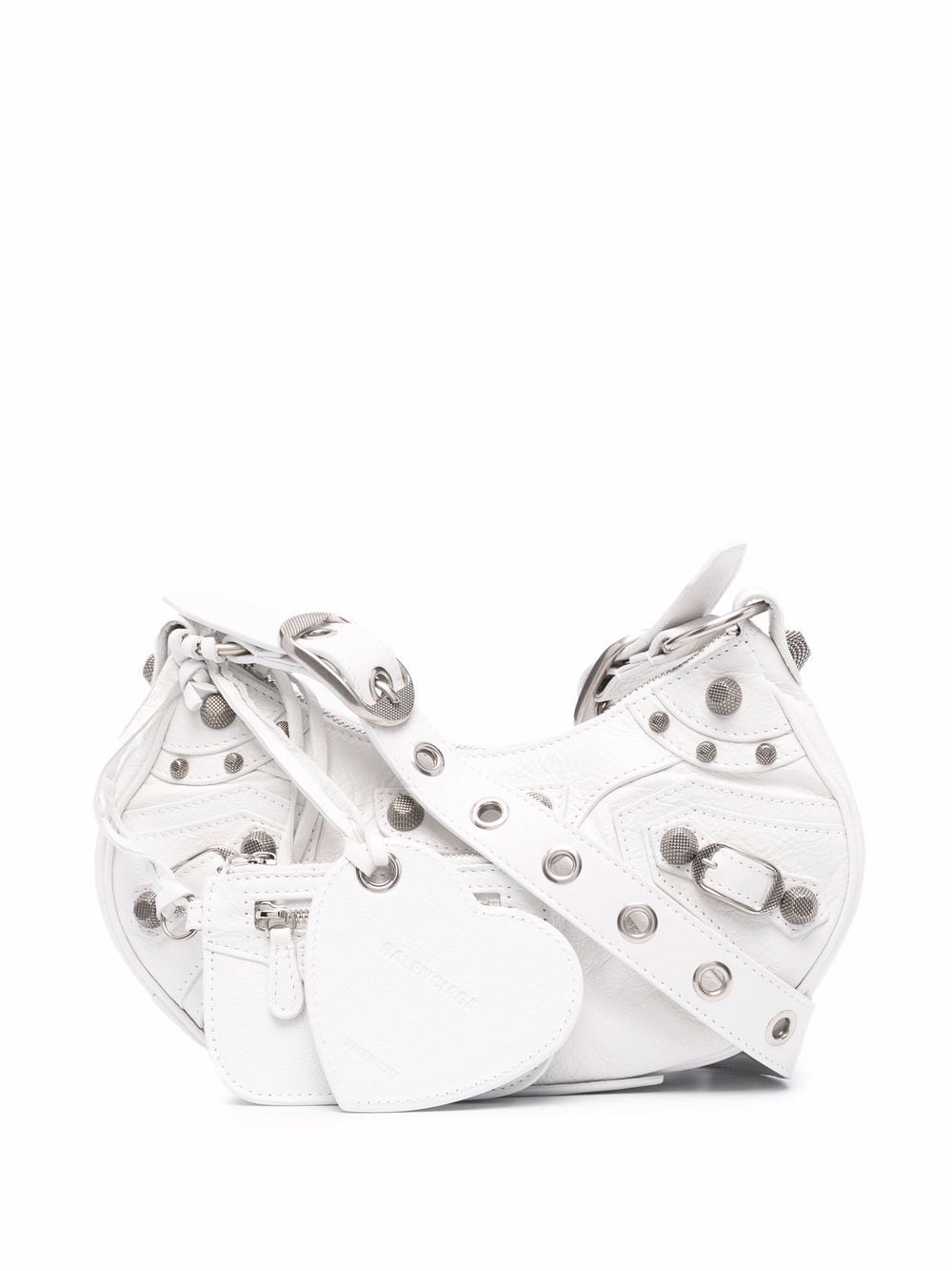 LE CAGOLE XS LEATHER SHOULDER BAG