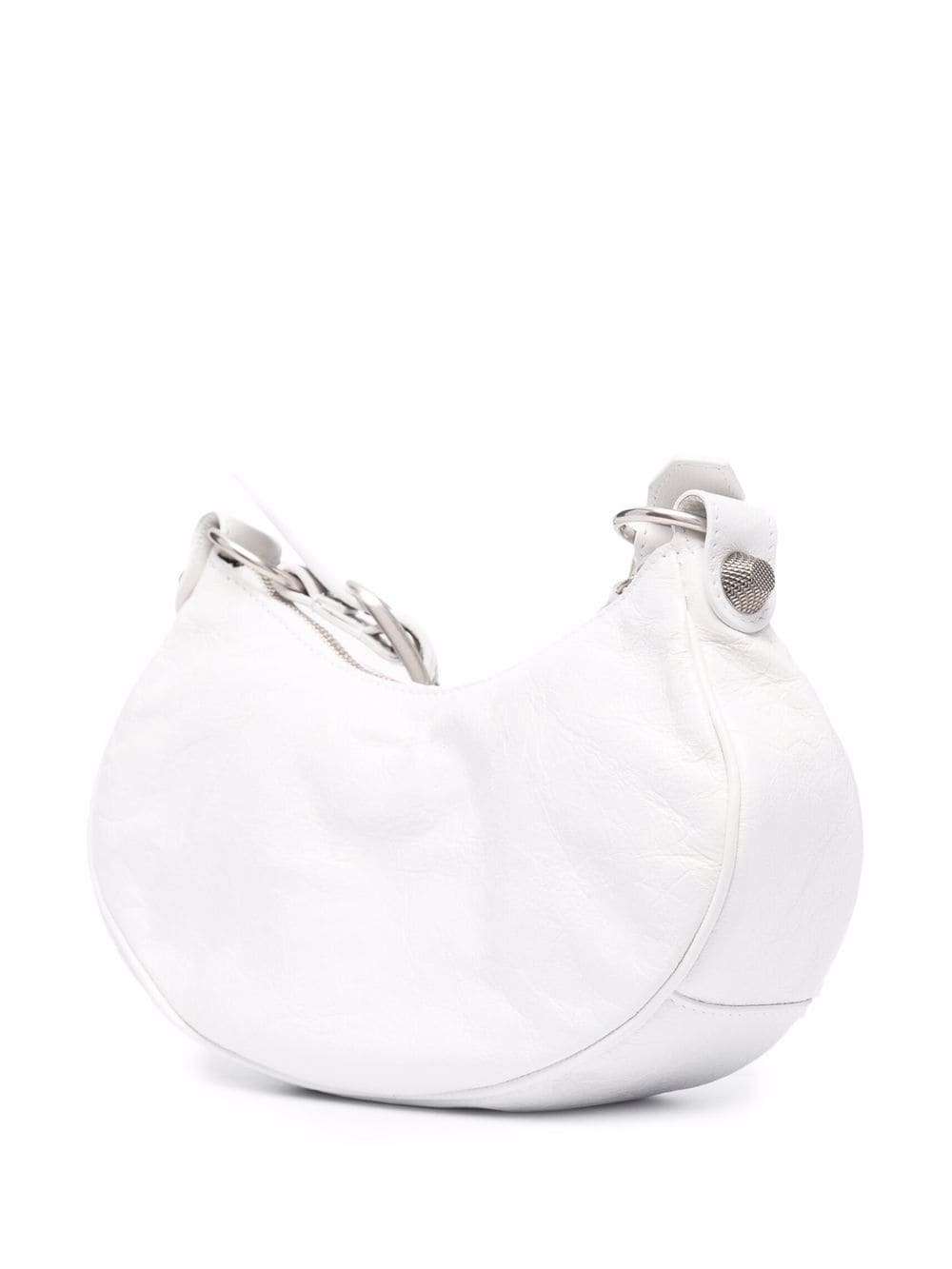 LE CAGOLE XS LEATHER SHOULDER BAG
