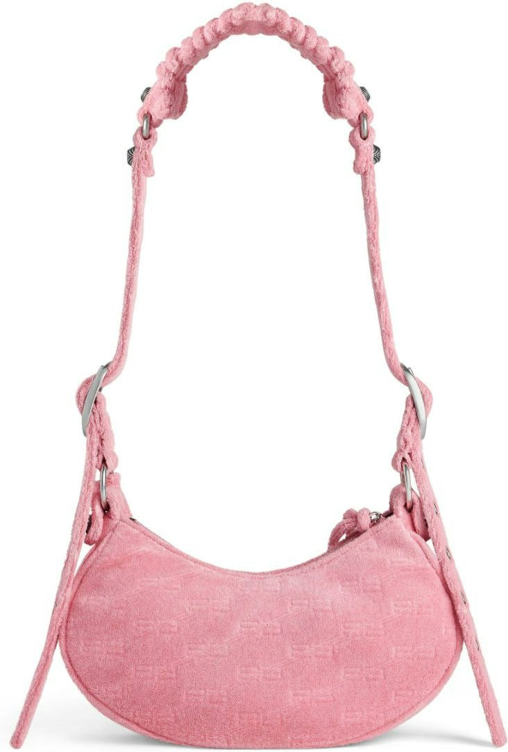 LE CAGOLE XS LEATHER SHOULDER BAG