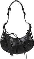 LE CAGOLE XS LEATHER SHOULDER BAG