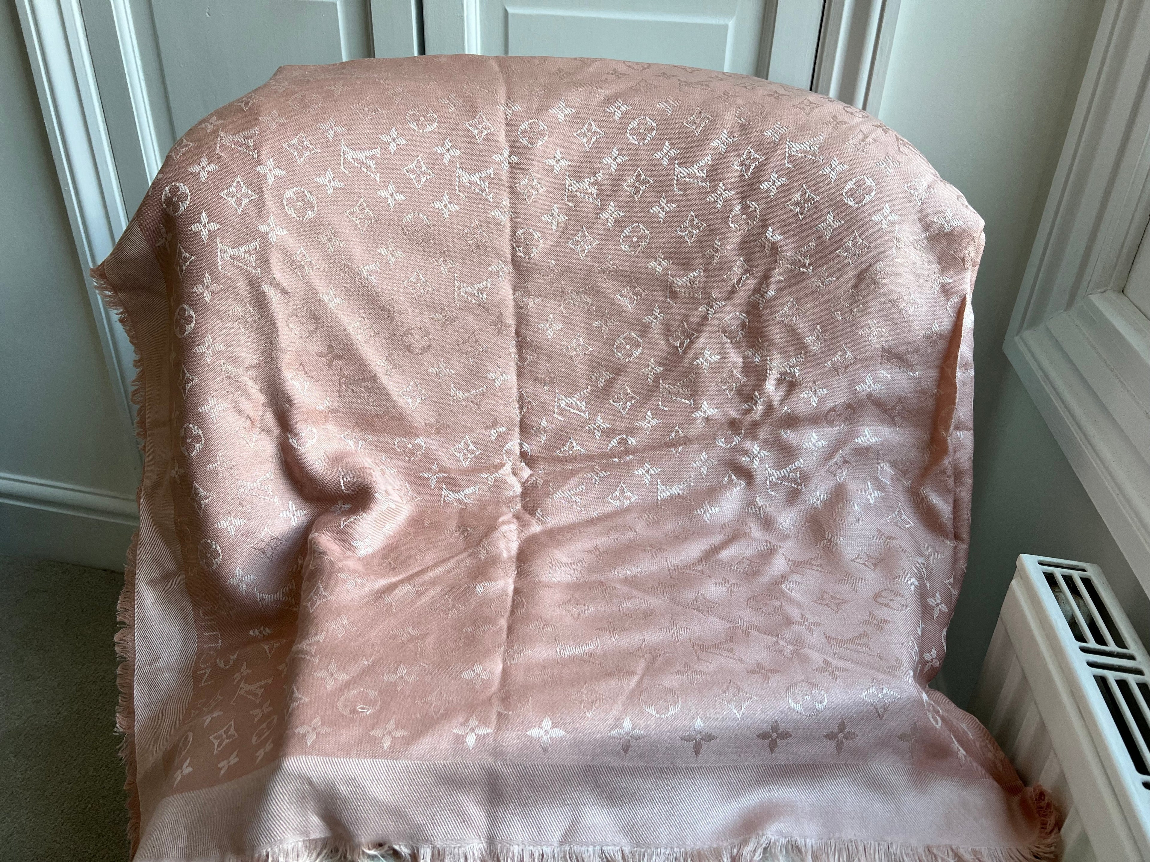 Louis Vuitton Pink Monogram Shawl (RRP £450)