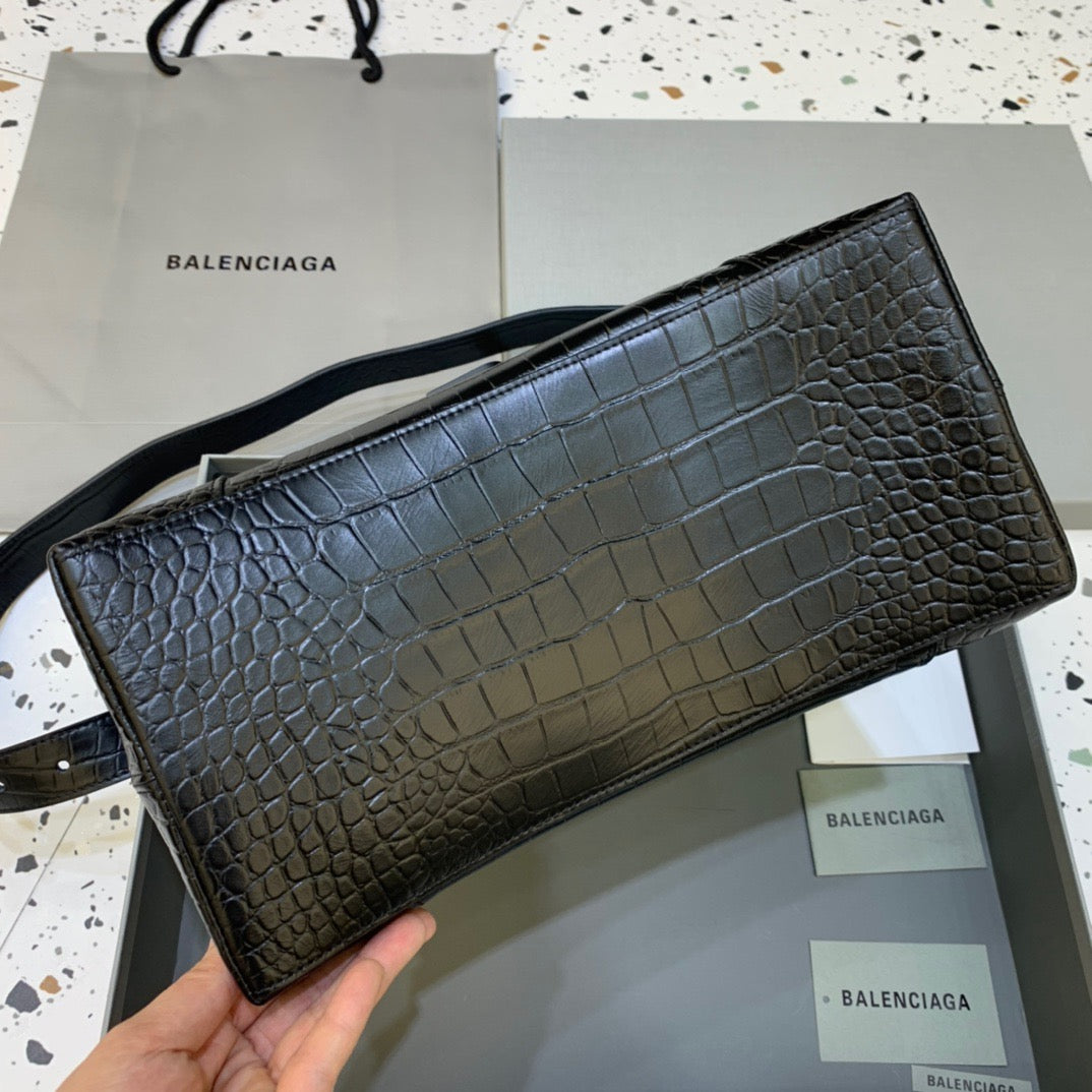 Balen Downtown MeGLAMIum Shoulder Bag In Black, For Women,  Bags 12.6in/32cm