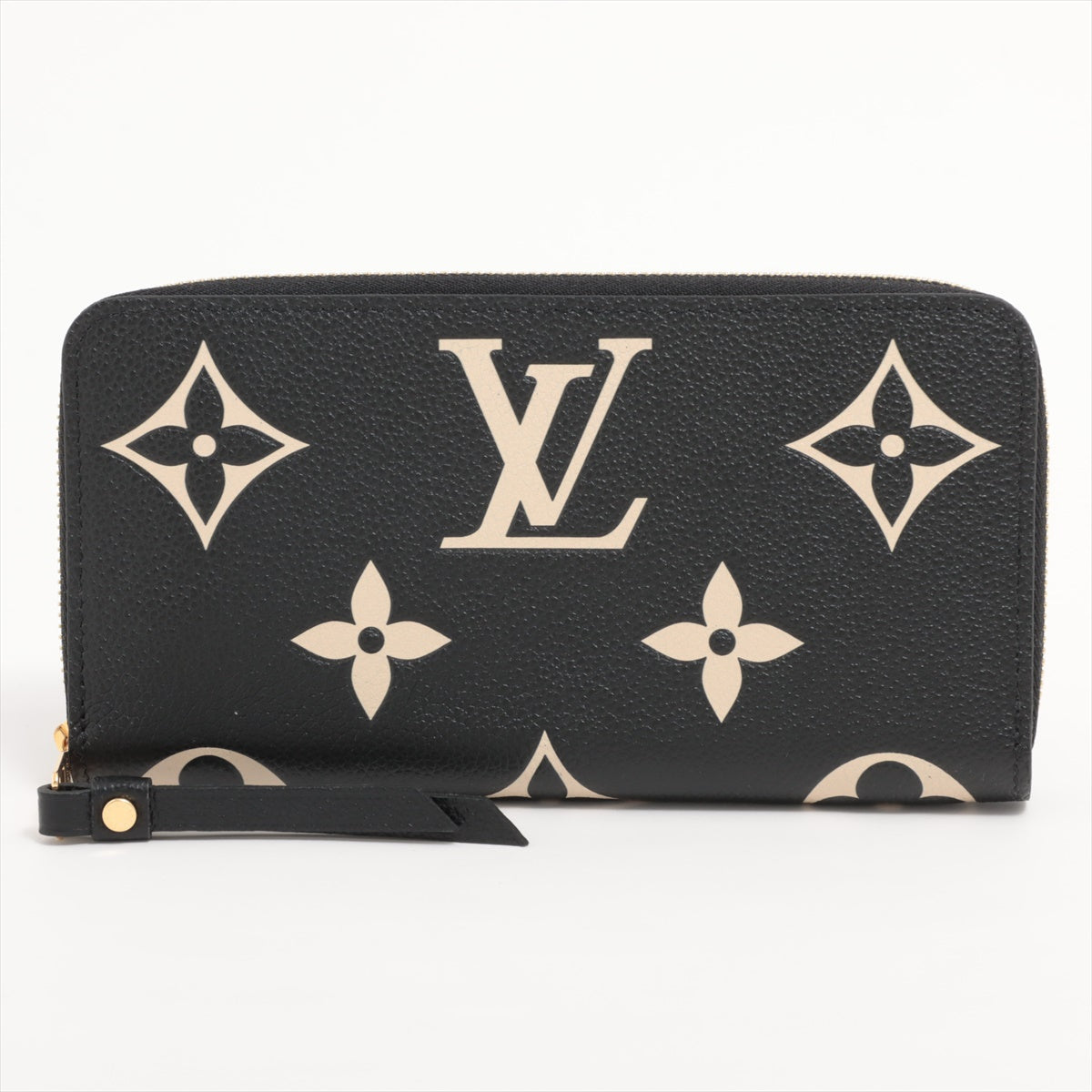 Louis Vuitton Bi-Color Monogram Implant Zippyr Wallet M80481 Noneir Round Zipper Wallet