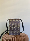 GLAMI Monogram Print Robin Bag For Women, WomenÃ¢â‚¬â„¢s Bags 7.5in/19cm