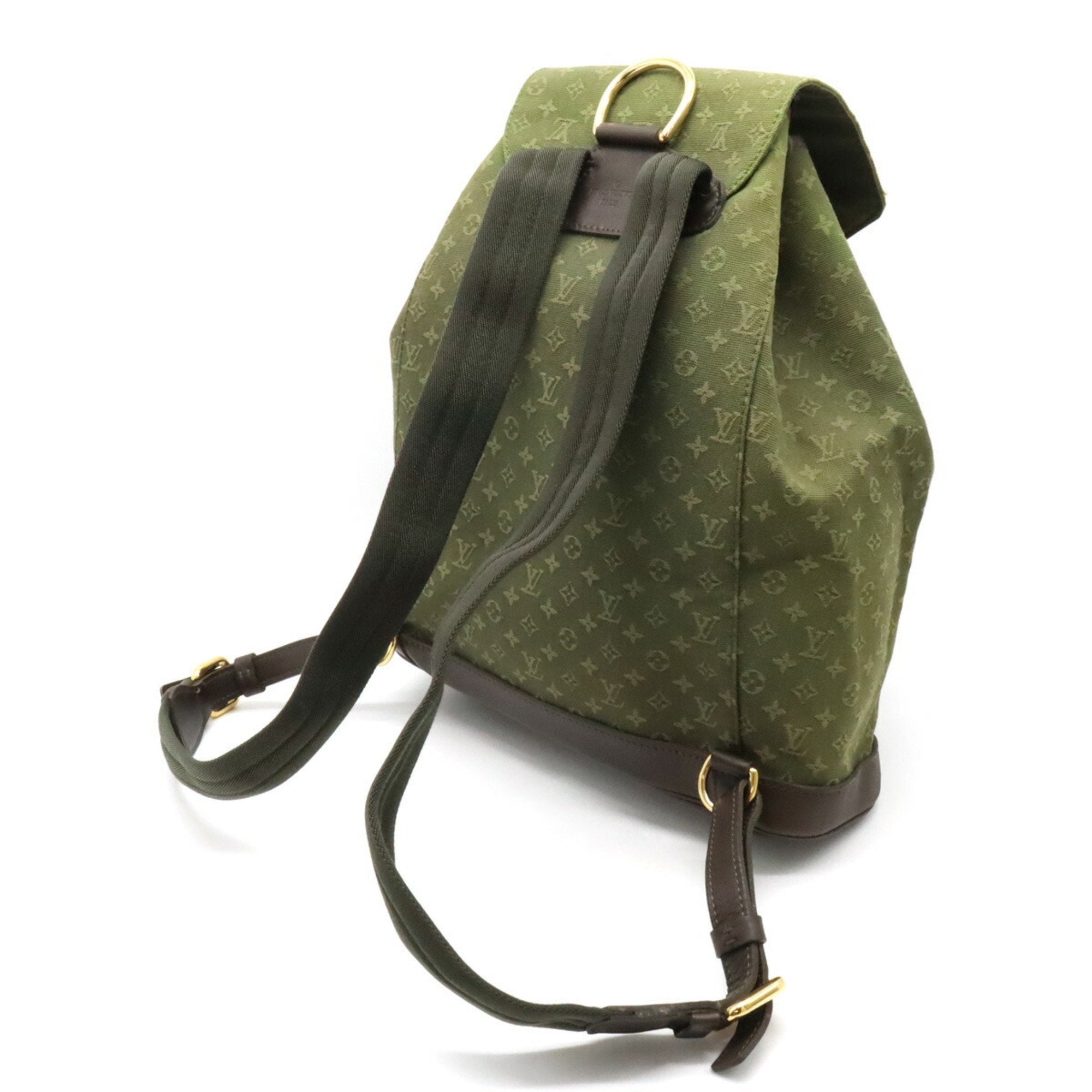 Louis Vuitton Montsouris Gm  Canvas Backpack Bag ()