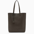 Saint Laurent Bold Khaki Leather Shopping Bag Women