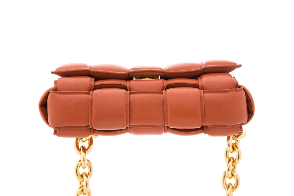 Bottega Veneta Orange Charlotte Padded Handbag